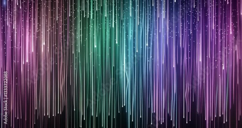 Colorful light streaks create a mesmerizing visual display in an abstract digital art piece
