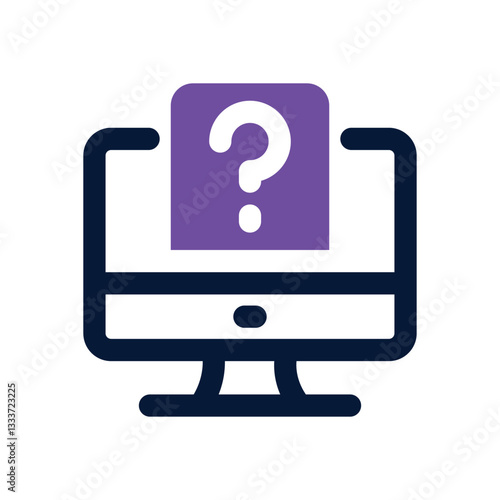 ask dual tone icon. Sleek and modern vector icon for websites, mobile apps, marketing materials, and corporate design. Fully scalable and ready to use.