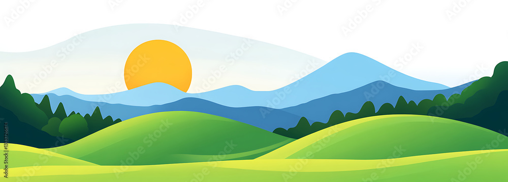 Obraz premium Mountain Peak Creative HD Background