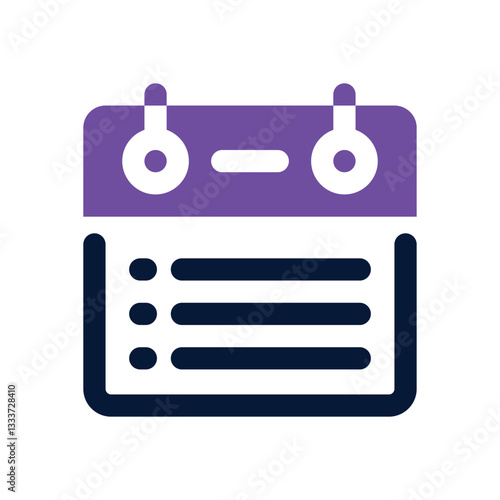 list dual tone icon. Sleek and modern vector icon for websites, mobile apps, marketing materials, and corporate design. Fully scalable and ready to use.