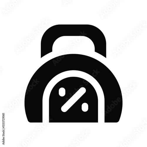 weigh scale glyph icon. Strong and solid vector icon for websites, mobile interfaces, presentations, and visual branding. High quality and easy to edit.