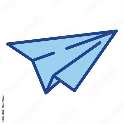 Paper Plane Icon Single Vector Collection 