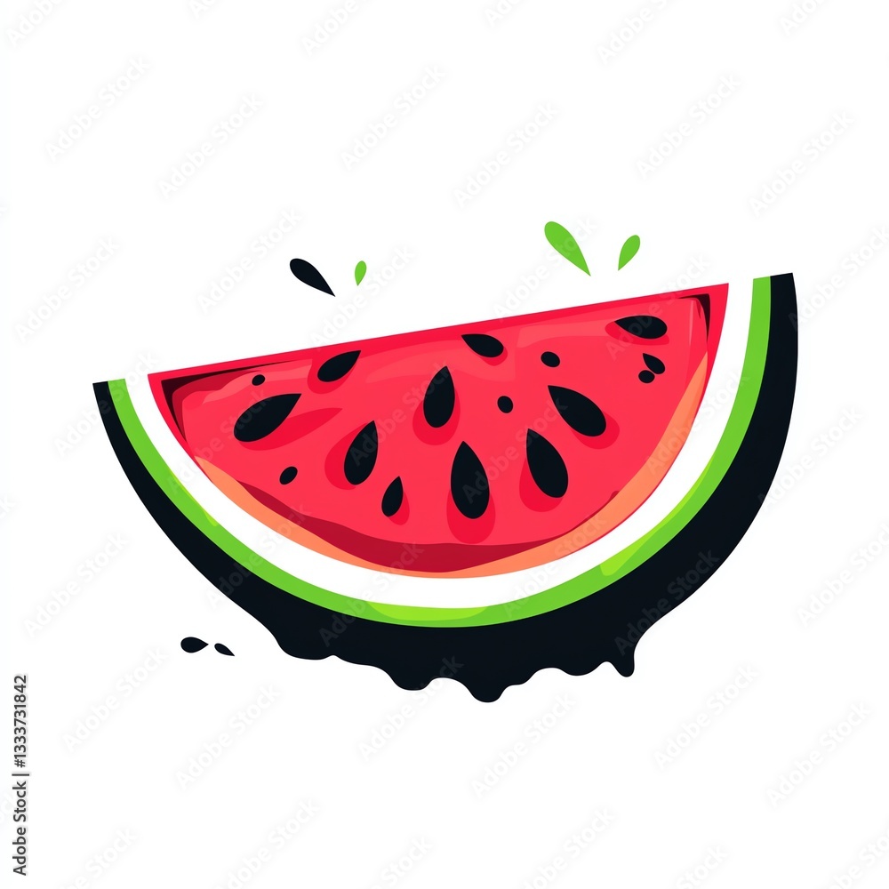 Juicy Watermelon Slice, Summers Sweet Delight, Refreshing and Vibrant, A Taste of Sunshine Juicy Watermelon Slice, Summers Sweet Delight, Refreshing and Vibrant, A Taste of Sunshine