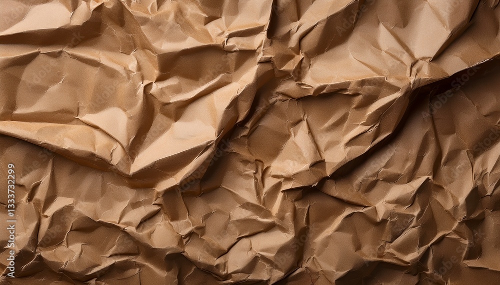 Crumpled Kraft Paper Texture Crumpled Kraft Paper Texture