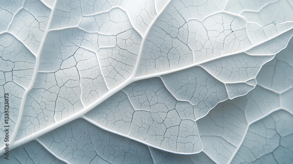 Fototapeta premium Intricate Leaf Veins: A Macro Photography Study of Nature's Delicate Design