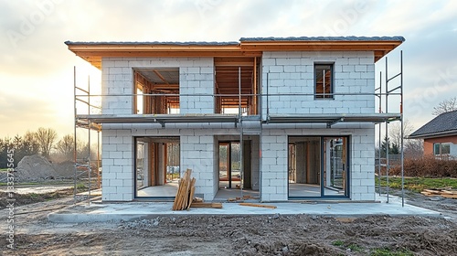 Building a private house with cellular concrete blocks