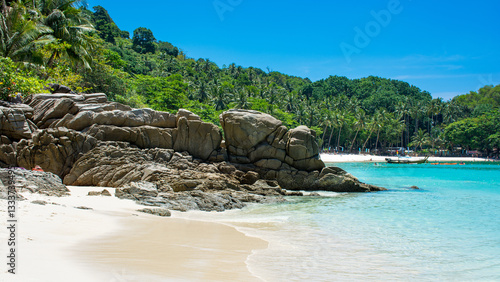 Obraz na płótnie Freedom Beach Thailand, White Sand and Turquoise Sea w salonie