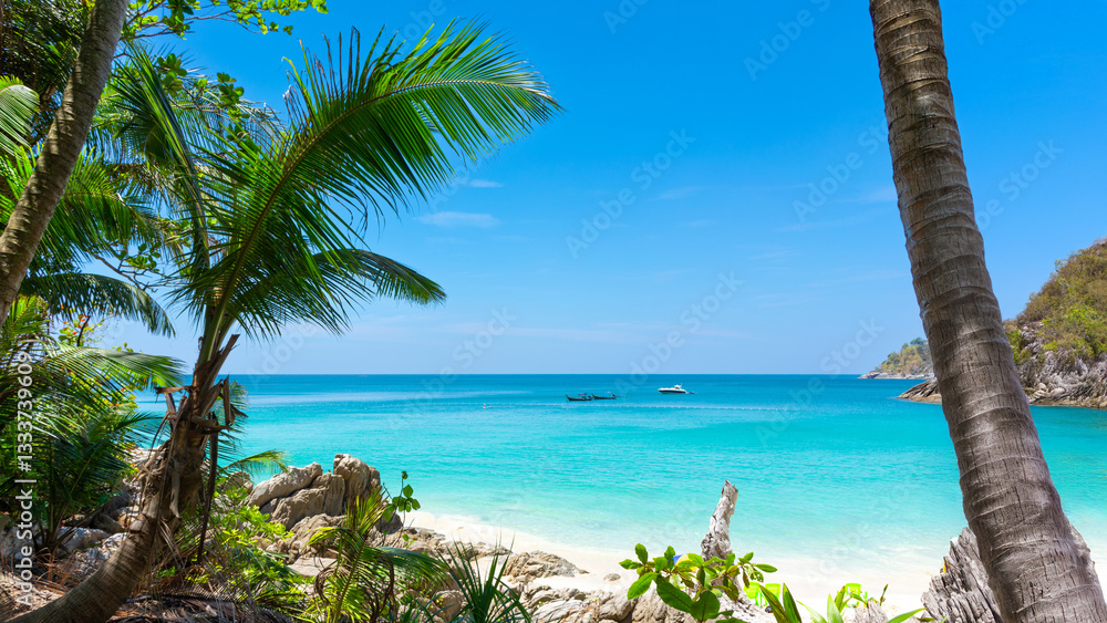 Freedom Beach Thailand, White Sand and Turquoise Sea