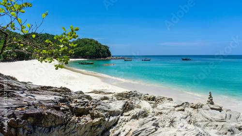 Freedom Beach Thailand, White Sand and Turquoise Sea