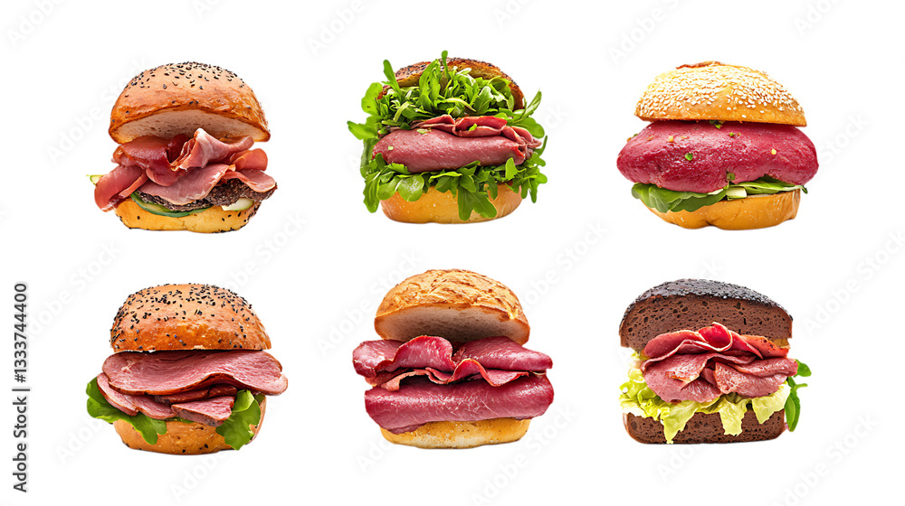 fast food set burger fast food set burger