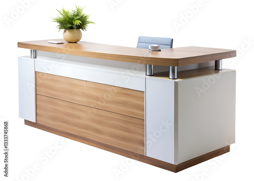 reception desk clipart image on transparent background