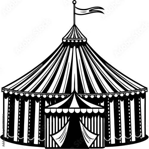 circus tent vector illustration