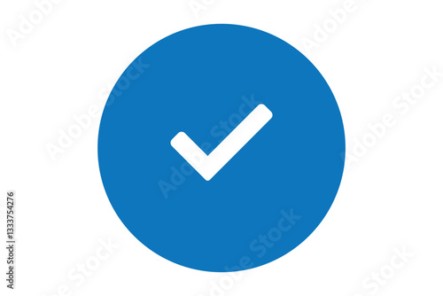 This minimalist checkmark icon clearly conveys approval or completion, making it ideal for design projects, bullet lists, or status indicators, ensuring clarity and simplicity in visual communication