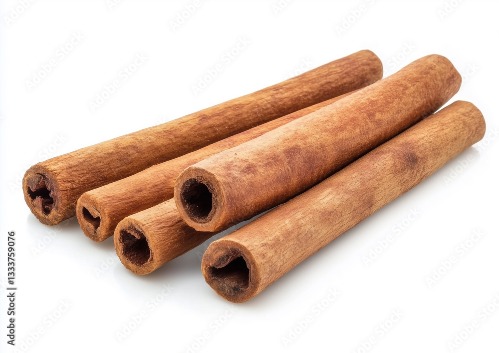 cinnamon sticks stack isolated on white background cinnamon sticks stack isolated on white background