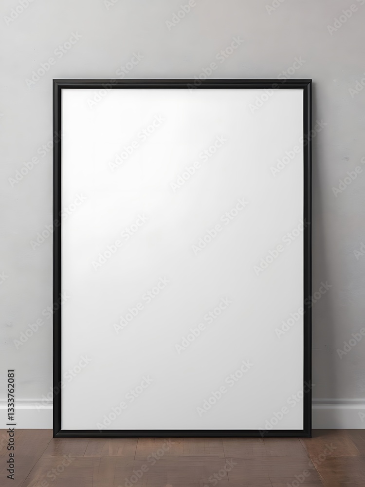 blank poster frame on wall with copy space blank poster frame on wall with copy space