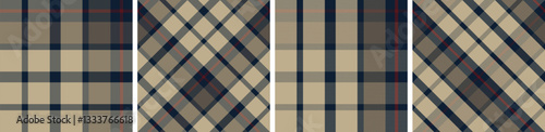 Vector check pattern or plaid pattern for dress ,flannel skirt, tablecloth other modern and fashion print.