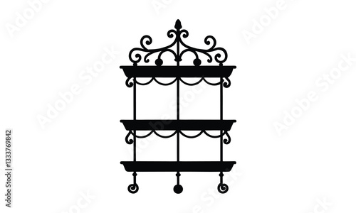 Ornate Shelf Silhouette