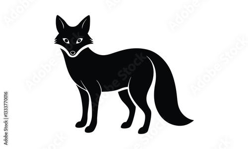 Fox Silhouette Illustration