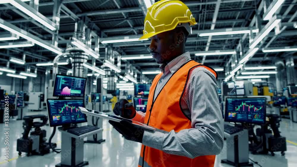The Worker in Industrial Facility The Worker in Industrial Facility
