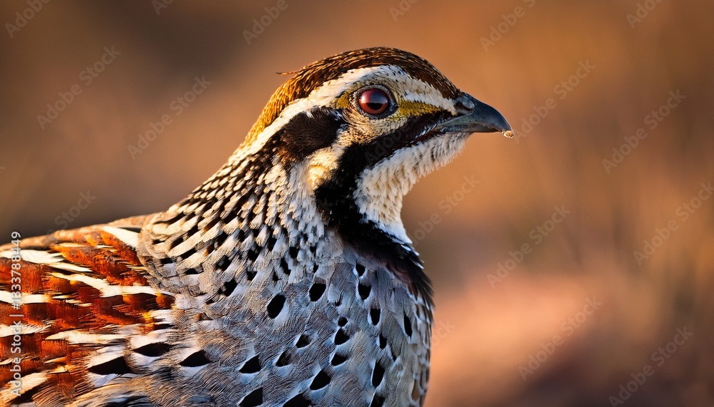 close up of northern bobwhite close up of northern bobwhite