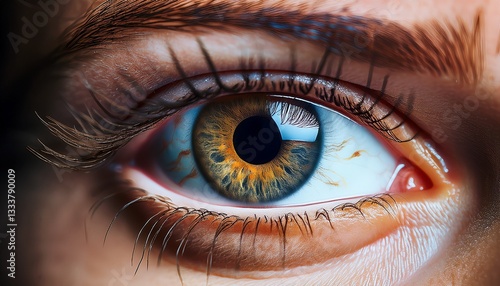 closeup shot of an eye