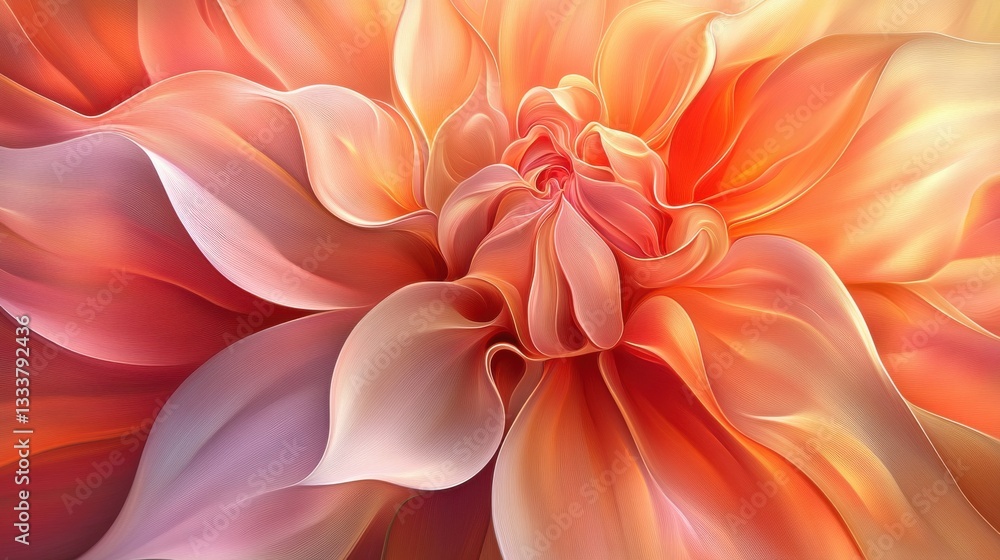 Close-Up of a Vibrant Flower Bloom with Soft Petal Details Close-Up of a Vibrant Flower Bloom with Soft Petal Details