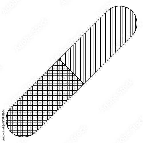 Nail file icon, tool for manicure and nail hygiene