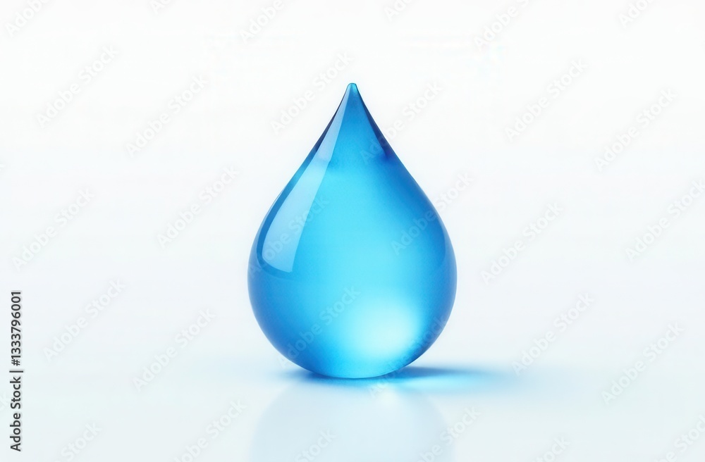 Pure water drop symbolizing ecology and sustainability concepts Pure water drop symbolizing ecology and sustainability concepts
