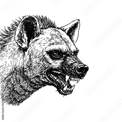 head of a hyena 