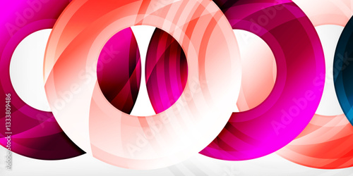 Circles, round elements, ring shapes premium background. Vector Illustration For Wallpaper, Banner, Background, Card, Book Illustration, landing page