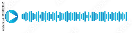 voice and audio message chat icon, sound recording audio icon.