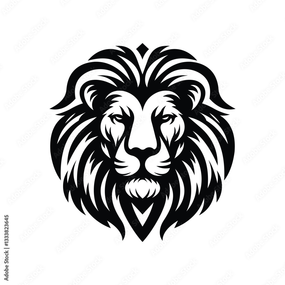 Fototapeta premium Lion Head Logo and face,leo,leon,king,lion head,Africa