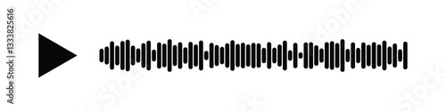 voice and audio message chat icon, sound recording audio icon.