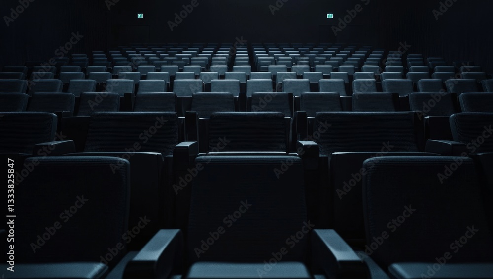 Obraz premium Empty cinema auditorium