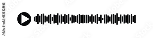 voice and audio message chat icon, sound recording audio icon.