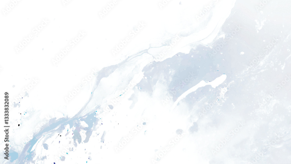 Fototapeta premium Watercolor background in white and gray painting with cloudy distressed texture and marbled grunge, soft fog or hazy lighting and light grey colors.