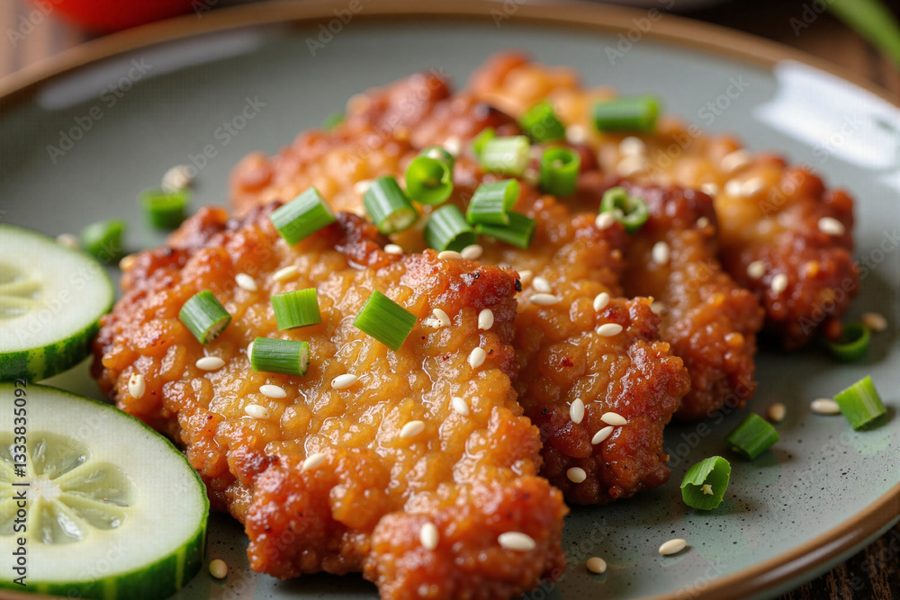 Fototapeta premium fried rice with chicken