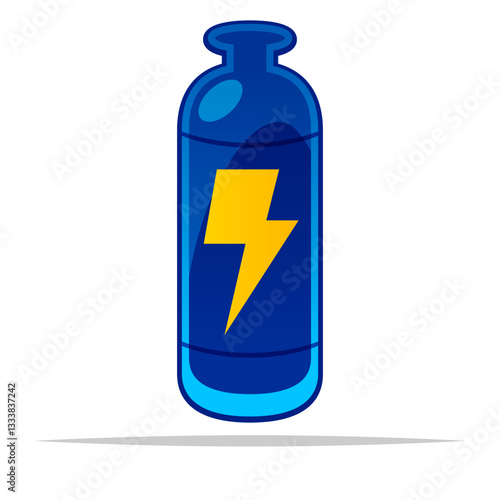 Energy tank container vector isolated illustration