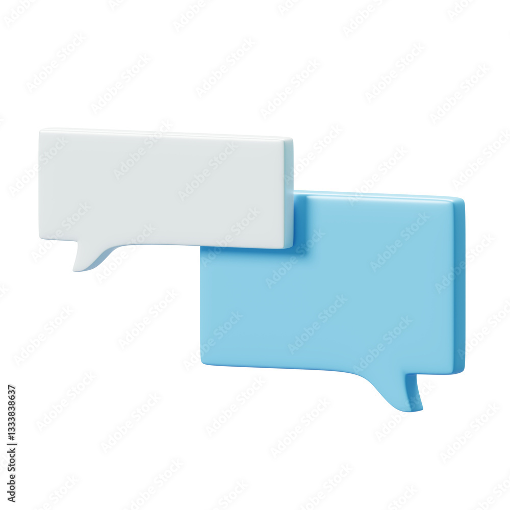 3D Speech Bubble Message Chat Talk Illustration Isolated on Transparent Png Background. 3D Speech Bubble Message Chat Talk Illustration Isolated on Transparent Png Background.