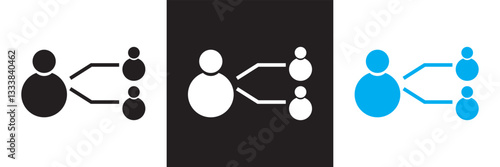 Supplier icon.  Vector illustration. isolated on white and black background. EPS 10 