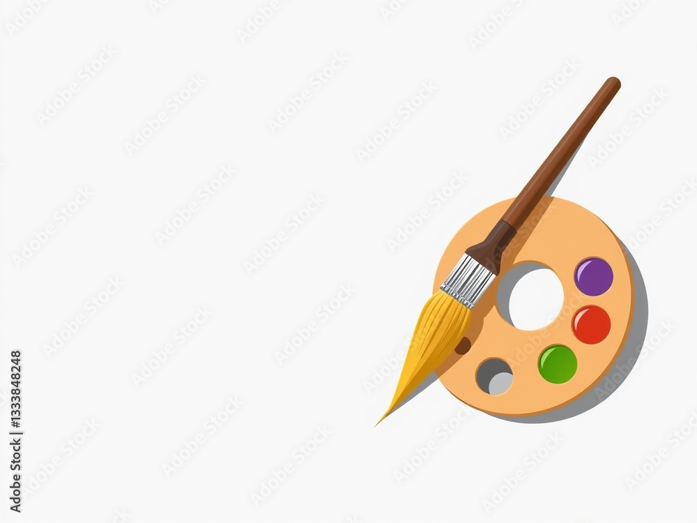 Paintbrush and Palette Clipart for Creative Projects Paintbrush and Palette Clipart for Creative Projects