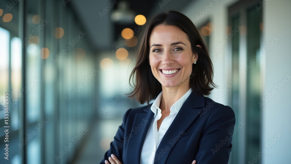 A poised, smartly dressed female executive stands in a bright, modern office, showcasing professionalism and innovation in a fast-paced corporate setting. A poised, smartly dressed female executive stands in a bright, modern office, showcasing professionalism and innovation in a fast-paced corporate setting.