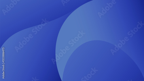 Abstract Blue Wavy Background with Gradient Beautiful Design Elements