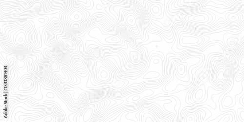 Black and white lines seamless Topographic map patterns, topography line map. Vintage outdoors style. The stylized height of the topographic map contour in lines and contours isolated on transparent.