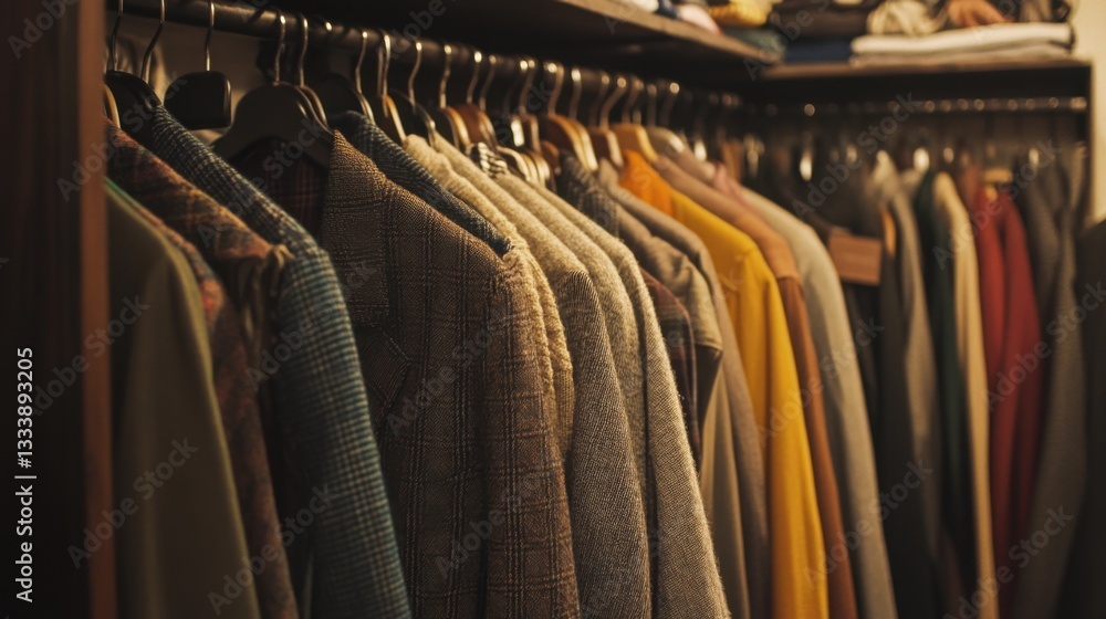 Obraz premium Keep your wardrobe neat and intentional.
