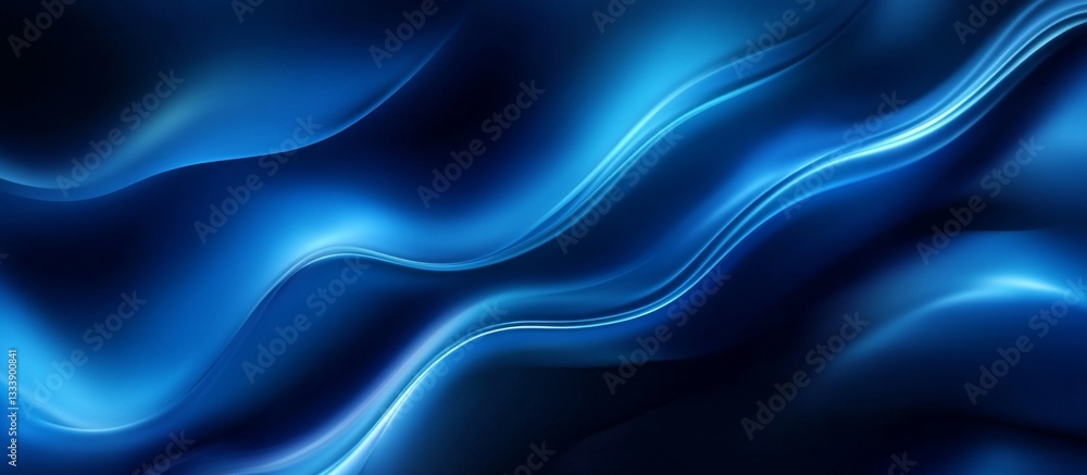 Abstract Blue Fluid Waves Abstract Blue Fluid Waves
