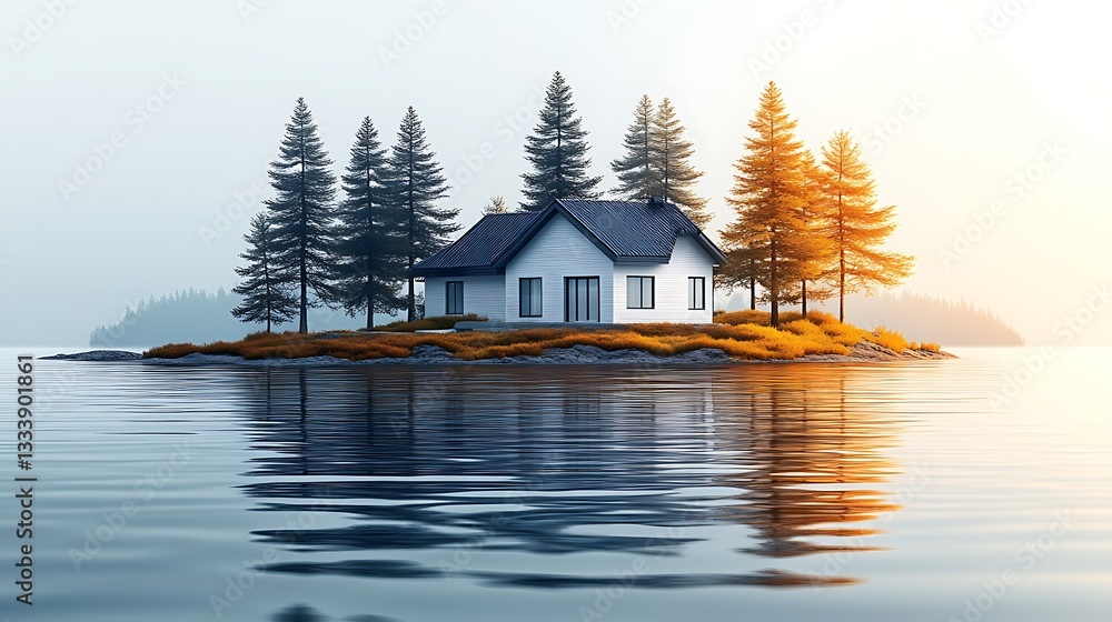 Fototapeta premium Simple building logo minimalist real estate high resolution hd image