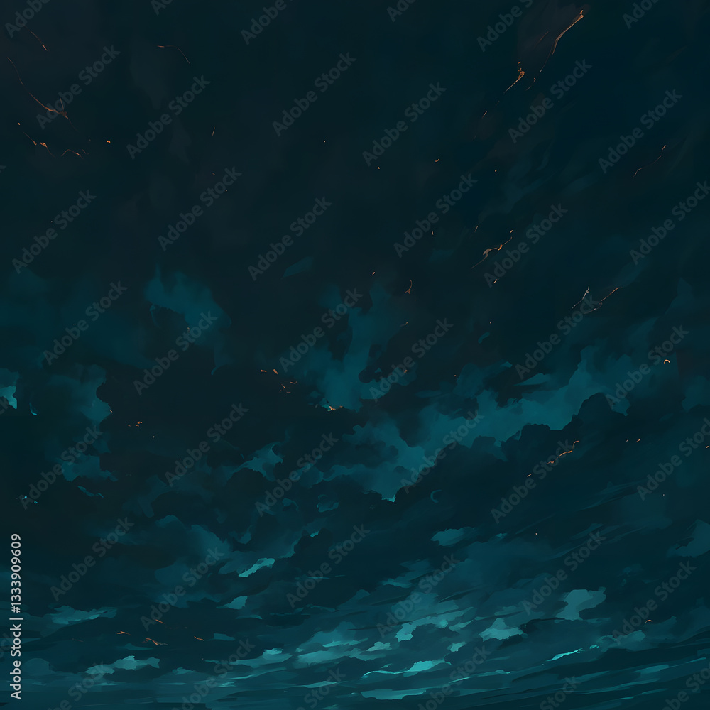 Fototapeta premium Moody Background with Dramatic Stormy Sky – Perfect for Print Design