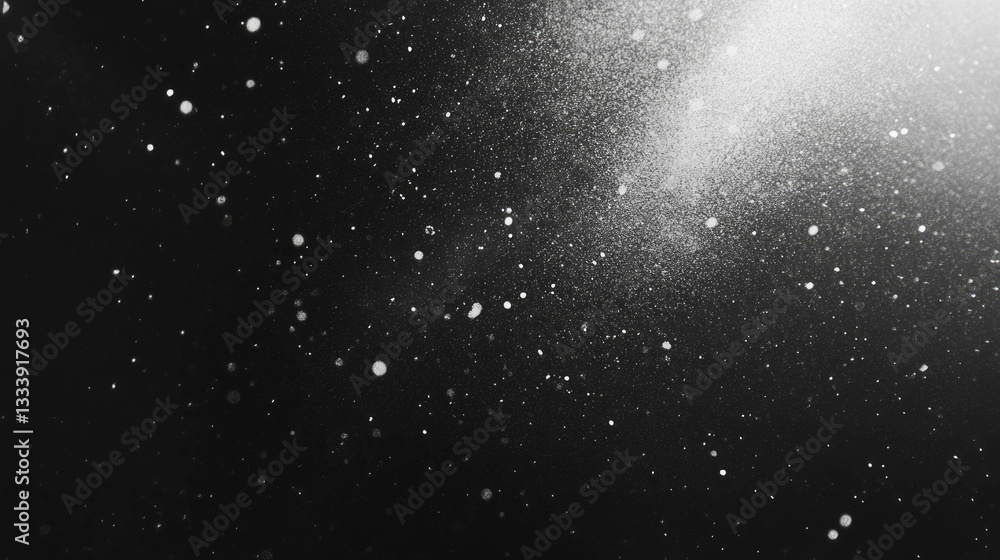 Fototapeta premium Abstract texture of ventilation dust particles on dark background for design use