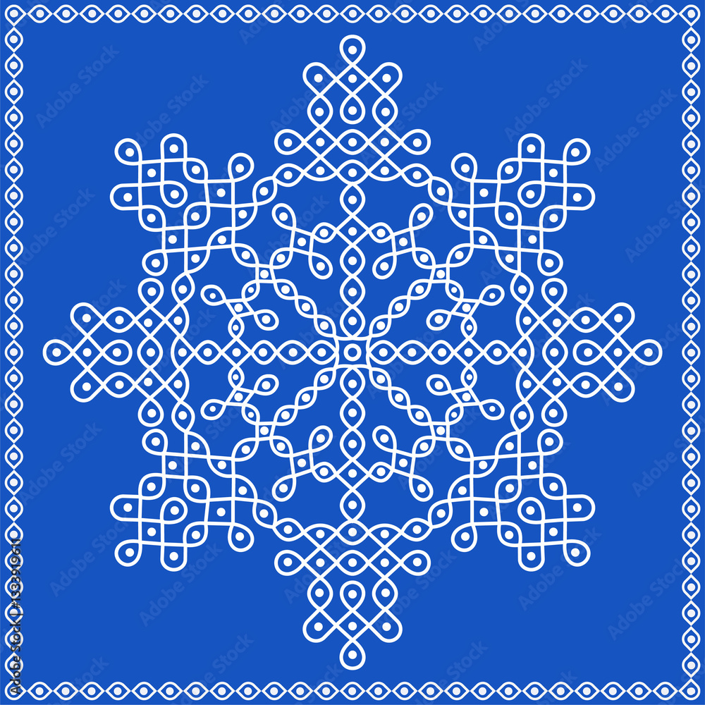 Wheel rangoli round Kolam Wheel rangoli round Kolam